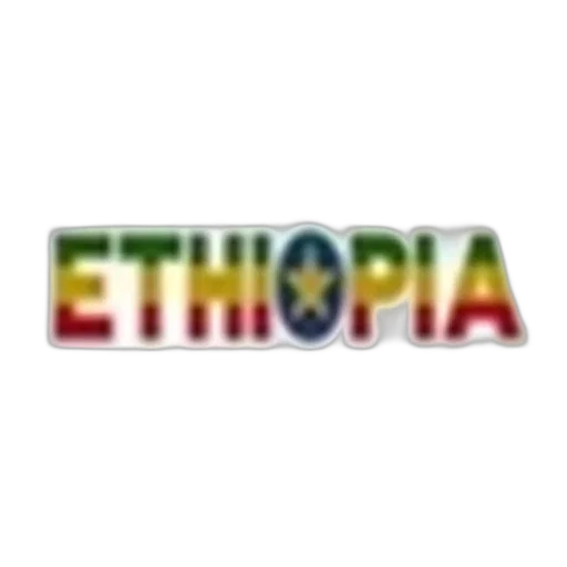 pixel art, ethiopia, text, made transparent PNG cut-out