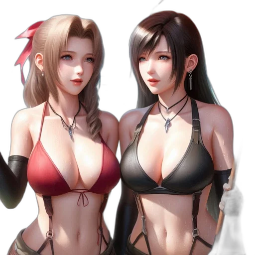 fantasy art, concept art, 3d render, pixel art, red, dark, monochrome, two transparent PNG cut-out