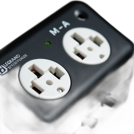 3d render, close-up, image, black, power, strip, two, white transparent PNG cut-out