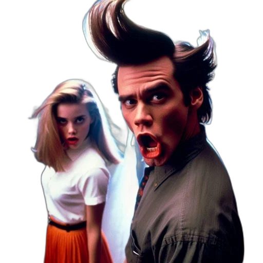 hair, jacket, face, creature, concept art, comic book art, photorealistic, cartoon transparent PNG cut-out