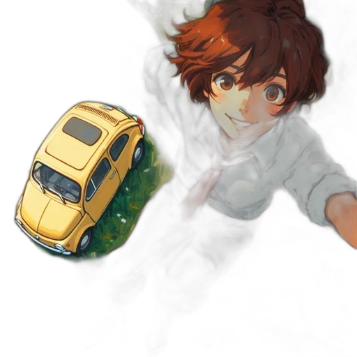 car, creature, face, robot, concept art, anime, pixel art, photorealistic transparent PNG cut-out