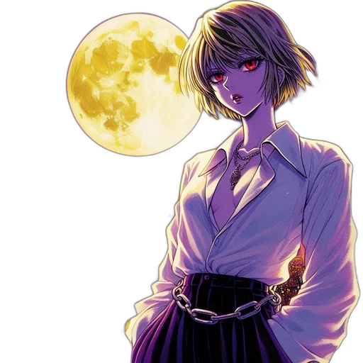 dress, staff, mask, jacket, anime, concept art, comic book art, watercolor transparent PNG cut-out