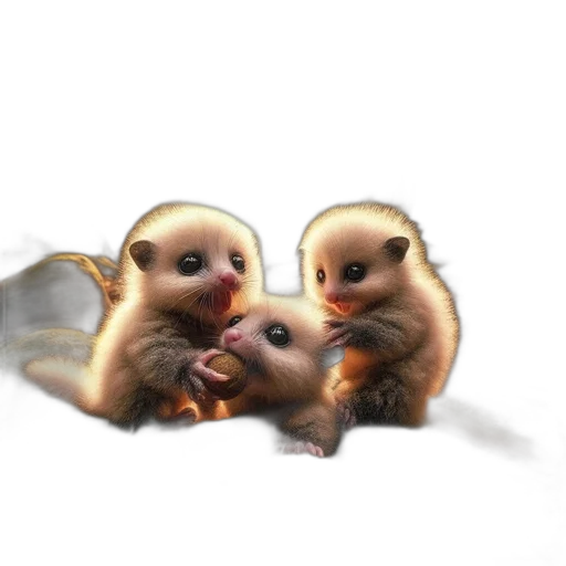 animal, creature, 3d render, concept art, photorealistic, oil painting, fire, three transparent PNG cut-out