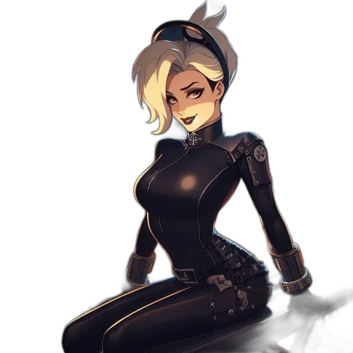robot, dress, jacket, staff, cyberpunk, concept art, cartoon, fantasy art transparent PNG cut-out