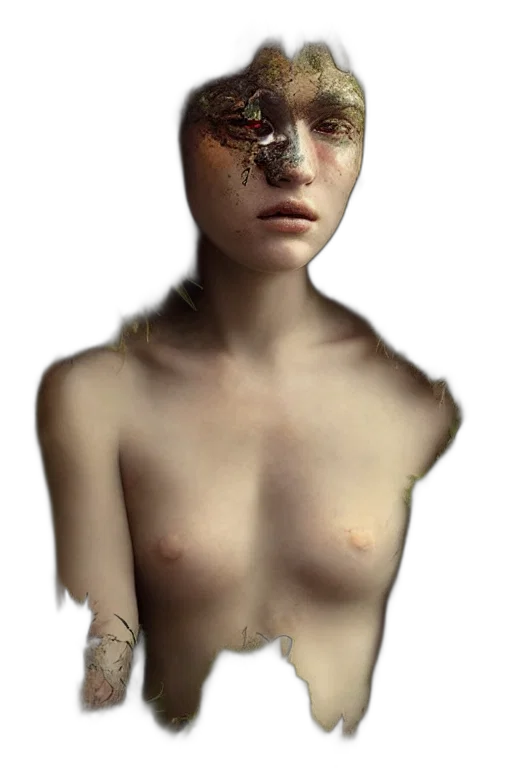 jewelry, face, mask, creature transparent PNG cut-out