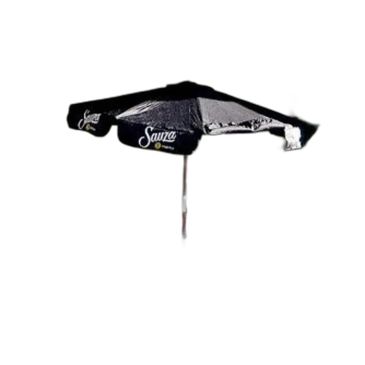 umbrella, furniture, hat, staff, 3d render, patio, black, says transparent PNG cut-out