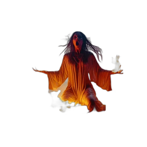 hair, creature, dress, concept art, outer space, woman, state, intense transparent PNG cut-out