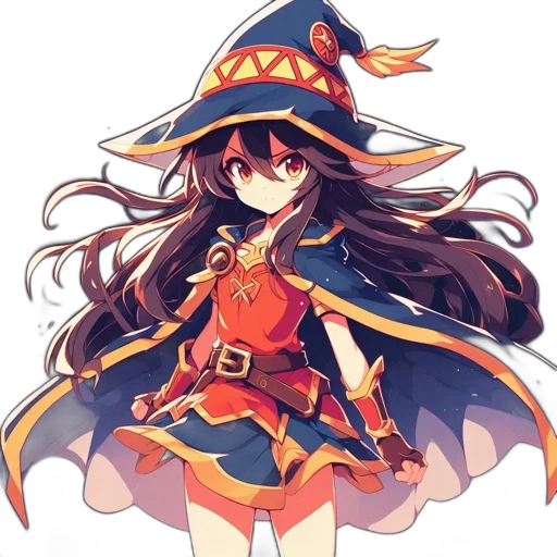 hat, staff, crown, weapon, anime, pixel art, fantasy art, concept art transparent PNG cut-out