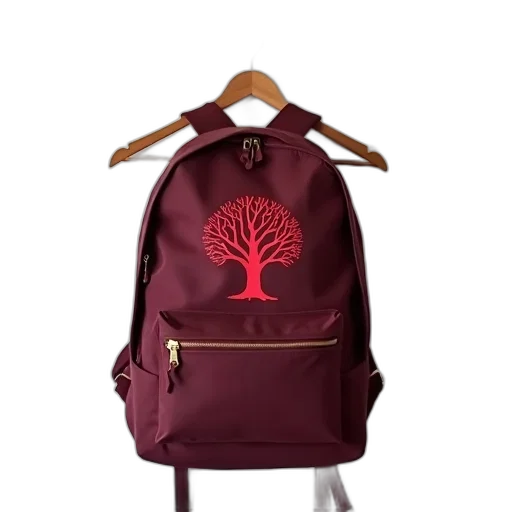 jacket, tree, umbrella, dress, concept art, 3d render, red, maroon transparent PNG cut-out