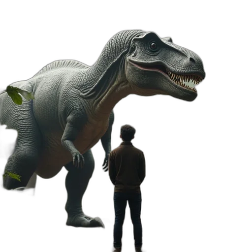 creature, animal, 3d render, concept art, photorealistic, person, standing, front transparent PNG cut-out