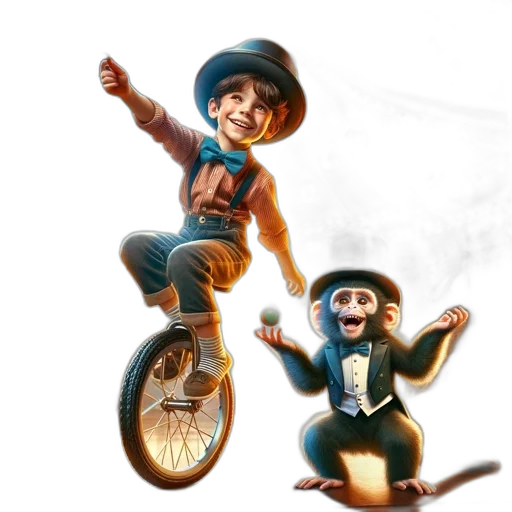 concept art, 3d render, photorealistic, cartoon, young, boy, juggles, balls transparent PNG cut-out