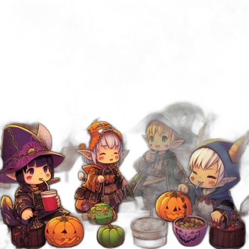 staff, concept art, pixel art, fantasy art, watercolor, dark, vibrant, halloween transparent PNG cut-out