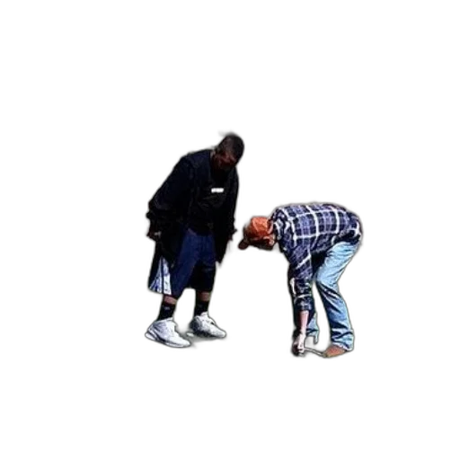 shoes, jacket, 3d render, fire, outer space, two, men, park transparent PNG cut-out