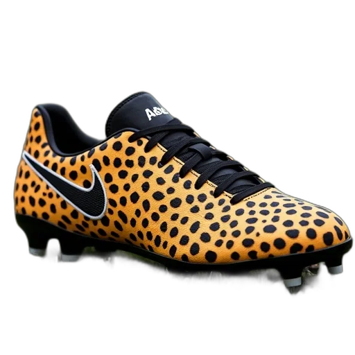 shoes, soccer, shoe, cheetah, print transparent PNG cut-out