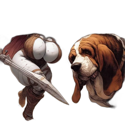 weapon, sword, staff, animal, concept art, fantasy art, photorealistic, comic book art transparent PNG cut-out