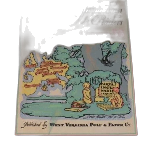 concept art, fog, vintage, book, cover, titled, westvaco, inspirations transparent PNG cut-out
