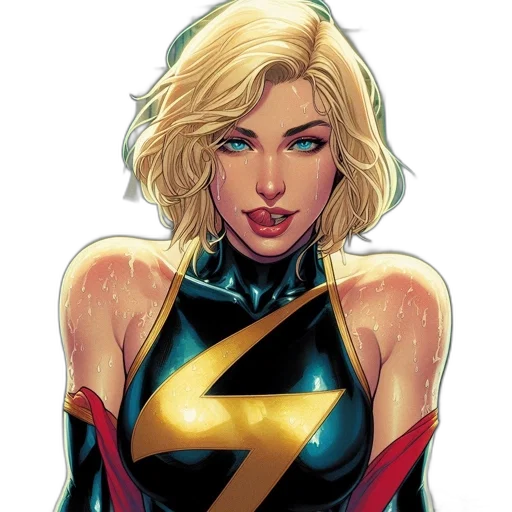 comic book art, concept art, cartoon, female, superhero, character, mosaic, depicted transparent PNG cut-out