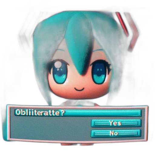 staff, robot, creature, face, vaporwave, 3d render, anime, pixel art transparent PNG cut-out