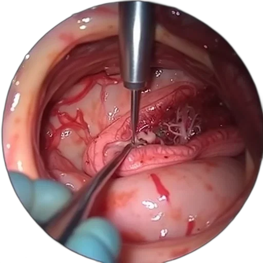 second, image, close-up, surgical, procedure, likely, laparoscopic, surgery transparent PNG cut-out