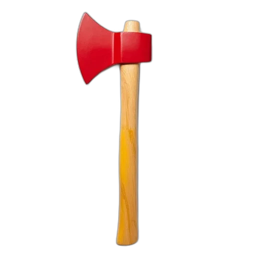staff, weapon, umbrella, sword, 3d render, red, yellow, axe transparent PNG cut-out