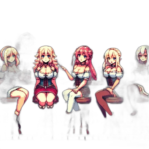 staff, weapon, dress, pixel art, anime, concept art, 3d render, fire transparent PNG cut-out