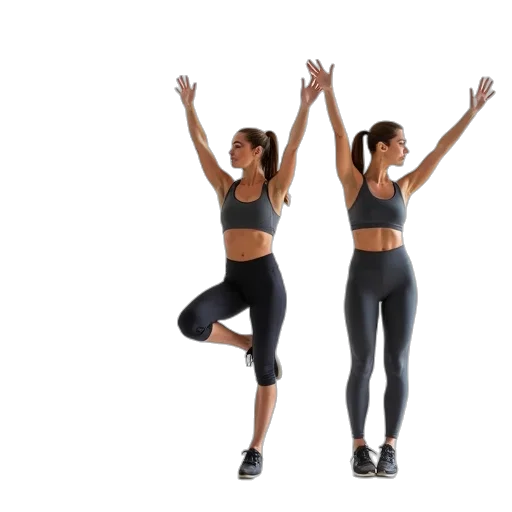 set, woman, doing, different transparent PNG cut-out