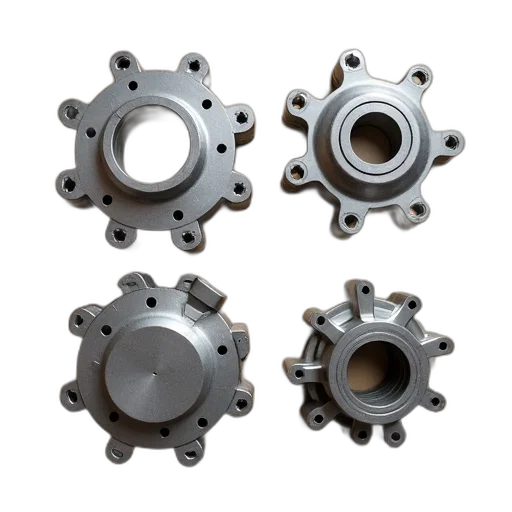 jewelry, 3d render, set, four, metal, engine, parts, including transparent PNG cut-out