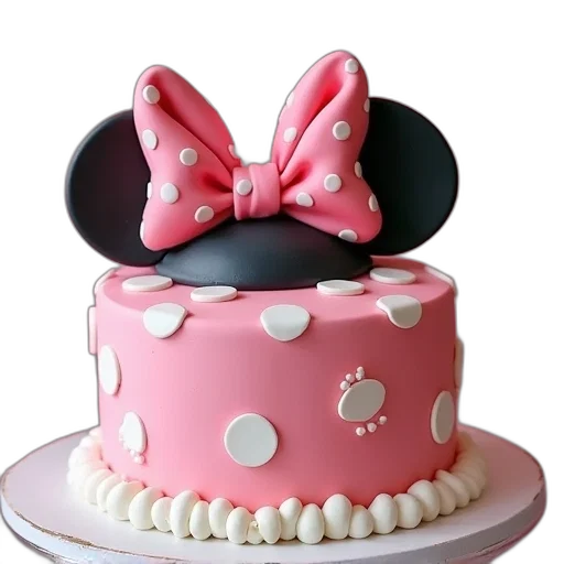 hat, crown, 3d render, photorealistic, pastel, minnie, mouse, cake transparent PNG cut-out