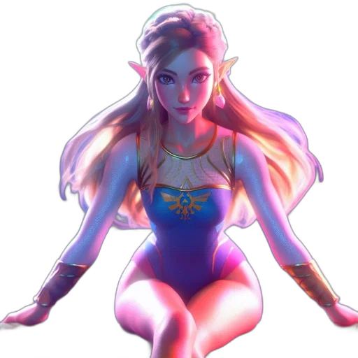 dress, fantasy art, concept art, pixel art, 3d render, pastel, blue, neon transparent PNG cut-out
