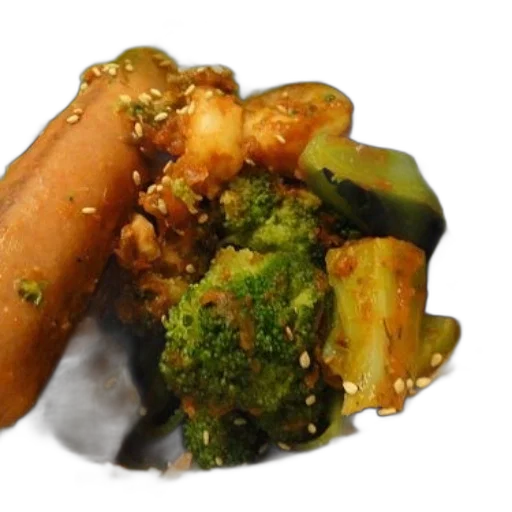 food, crown, photorealistic, 3d render, bowl, featuring, broccoli, lettuce transparent PNG cut-out