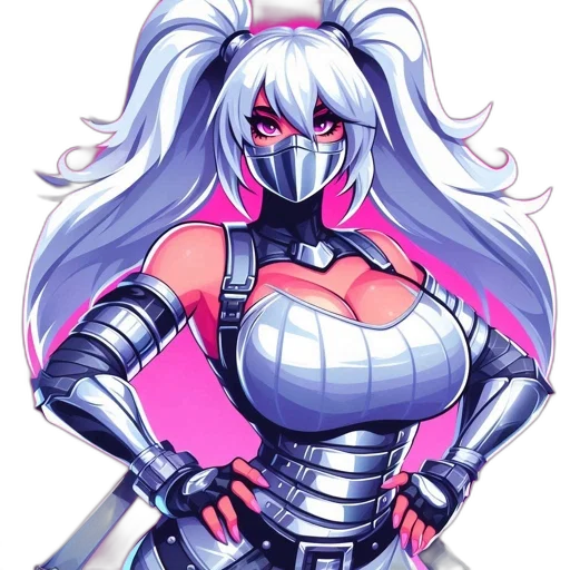 robot, weapon, cyberpunk, concept art, vaporwave, pixel art, monochrome, animated transparent PNG cut-out
