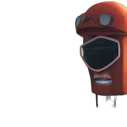 robot, mask, face, staff transparent PNG cut-out