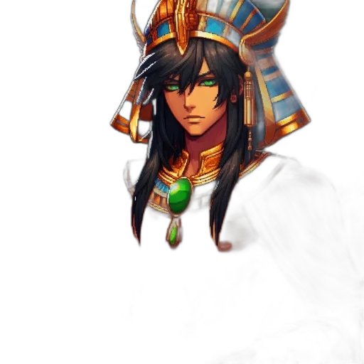 mask, staff, jewelry, face, fantasy art, concept art, pixel art, 3d render transparent PNG cut-out