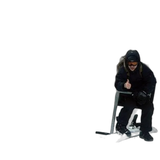 staff, sword, weapon, jacket, concept art, 3d render, snow, man transparent PNG cut-out