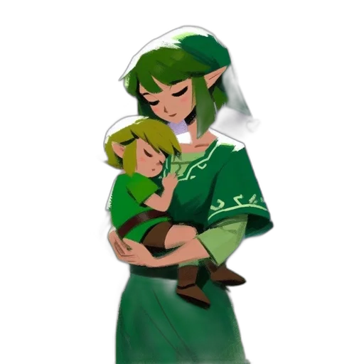 dress, staff, pixel art, concept art, fantasy art, 3d render, green, two transparent PNG cut-out