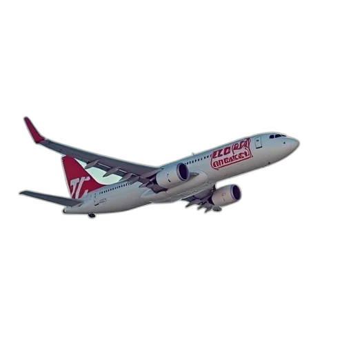 3d render, photorealistic, plane, flying transparent PNG cut-out