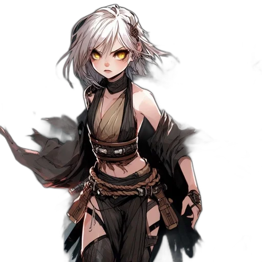 staff, mask, weapon, concept art, fantasy art, pixel art, anime, dark transparent PNG cut-out