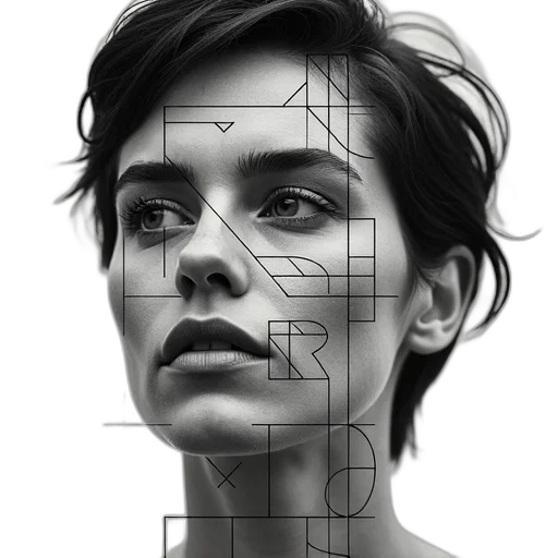 face, robot, mask, jewelry, photorealistic, cyberpunk, 3d render, concept art transparent PNG cut-out