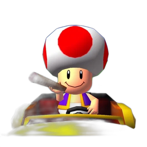 hat, car, weapon, animal, 3d render, concept art, pixel art, toad transparent PNG cut-out
