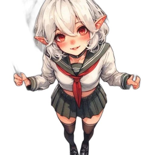staff, jacket, weapon, creature, anime, pixel art, fantasy art, watercolor transparent PNG cut-out