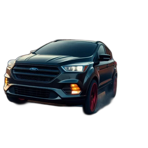 car, photorealistic, 3d render, high-speed, chase, occurs, mountain, road transparent PNG cut-out