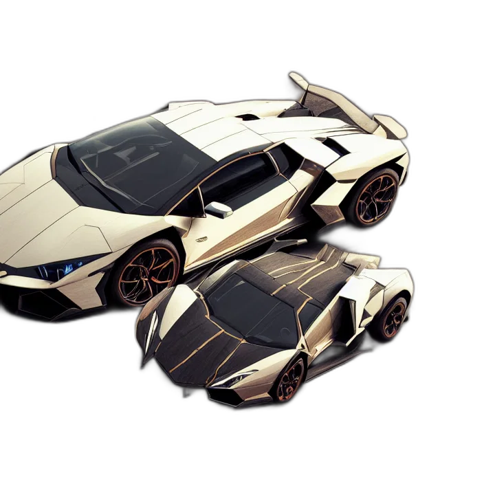 car, 3d render, concept art, photorealistic transparent PNG cut-out