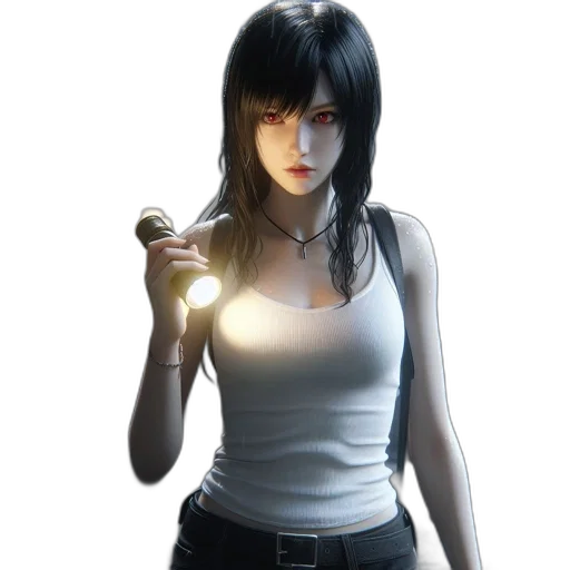 weapon, jewelry, face, concept art, fantasy art, photorealistic, 3d render, neon lights transparent PNG cut-out