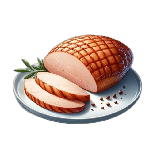 food, animal, hat, crown, 3d render, photorealistic, slice, glazed transparent PNG cut-out