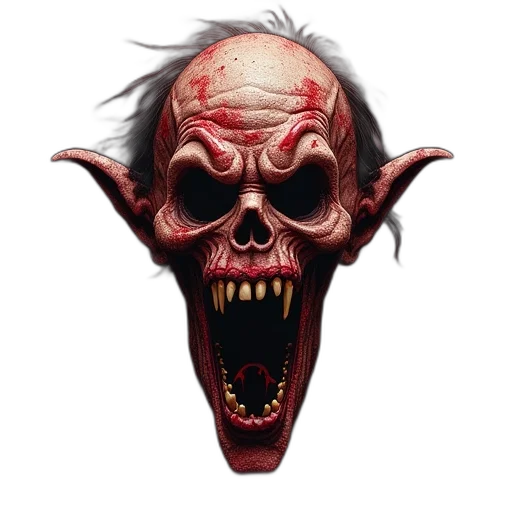 face, mask, creature, staff transparent PNG cut-out