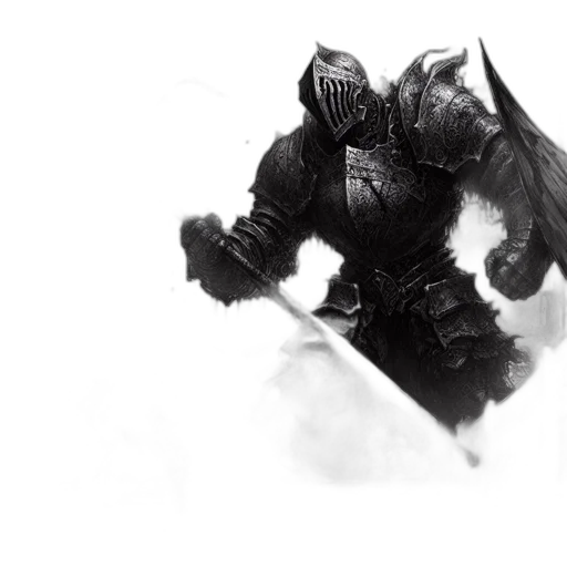 dragon, sword, weapon, mask, concept art, fantasy art, comic book art, photorealistic transparent PNG cut-out