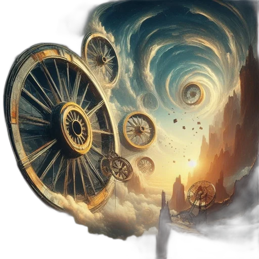 umbrella, concept art, fantasy art, comic book art, watercolor, outer space, fire, underwater transparent PNG cut-out