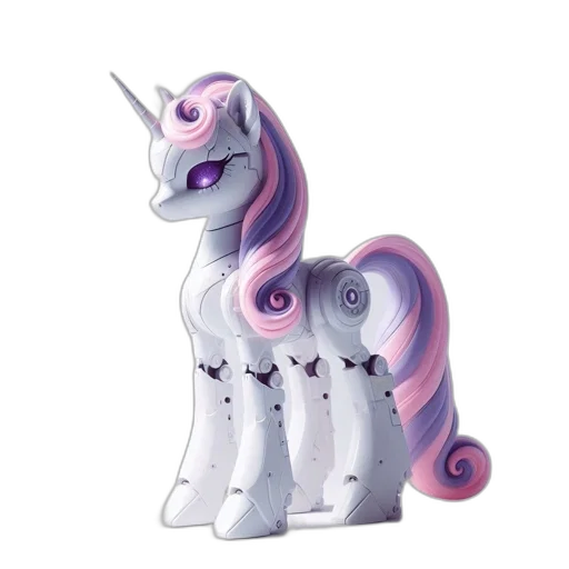 staff, 3d render, concept art, fantasy art, photorealistic, illustrated, robotic, unicorn transparent PNG cut-out