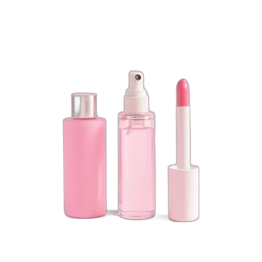 bottle, pastel, pink, liquid transparent PNG cut-out