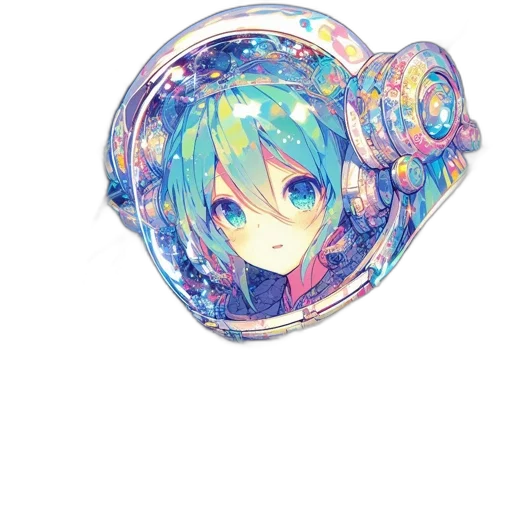 jewelry, mask, umbrella, staff, anime, vaporwave, watercolor, pixel art transparent PNG cut-out